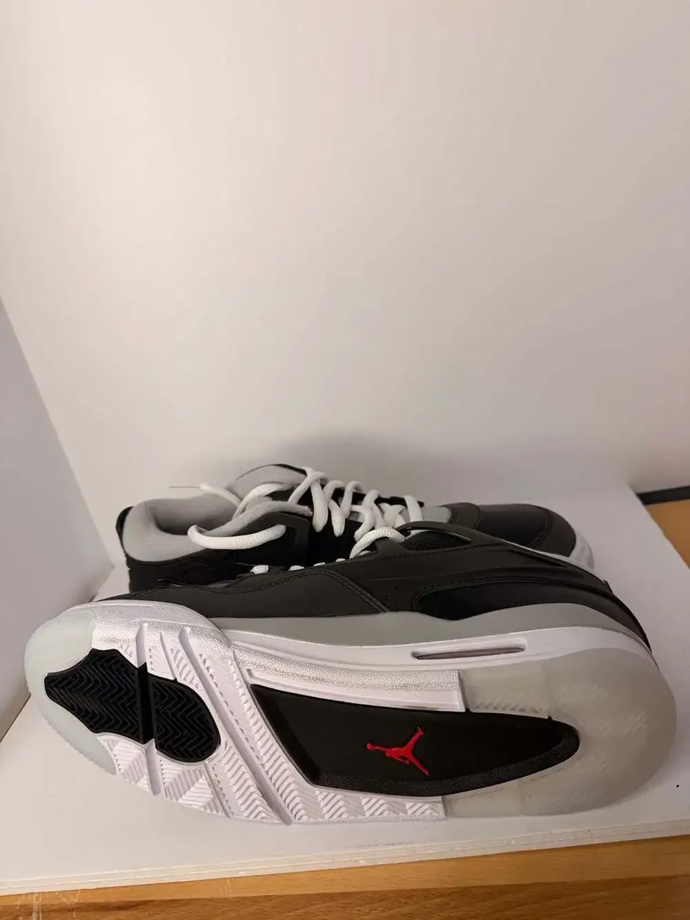 Size 11 Nike Jordan Air Jordan 4 RM 'Black Metallic' Black Fire Red Wolf Grey
